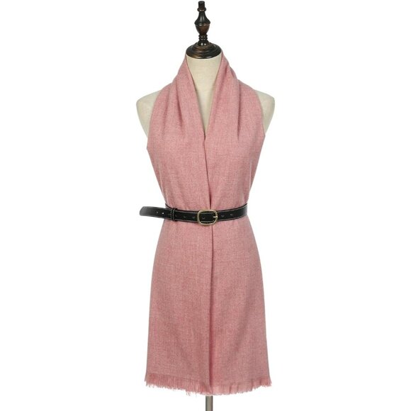 🆕 Women Pink Wedding Evening Dress Pashmina Shawl Winter Foulard Femme Wraps - Picture 3 of 7